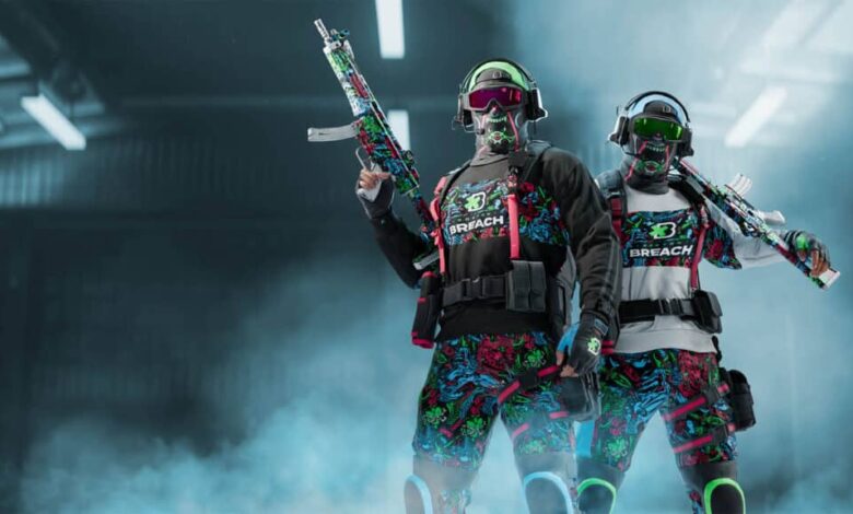 Imagem de operadores de Call of Duty usando skins do Boston Breach