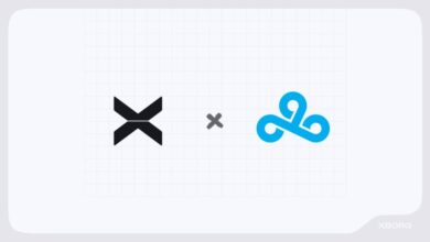 Gráfico de anúncio da parceria XBorg e Cloud9 AI com logotipos da empresa
