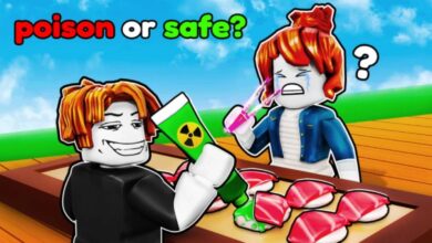Códigos Roblox do Desafio Poison Sushi