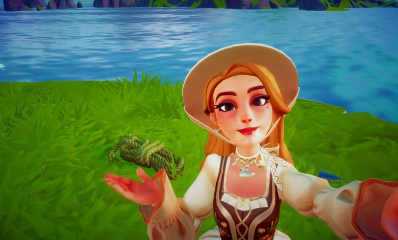Como conseguir corda trançada velha em DDV (Disney Dreamlight Valley)