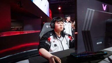 Imagem do jogador de League of Legends Peter competindo em evento de e-sports