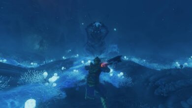 Envolto: localização de escamas de criaturas gigantes