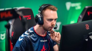 Imagem do jogador de Counter-Strike Gla1ve competindo no evento de esports da PGL