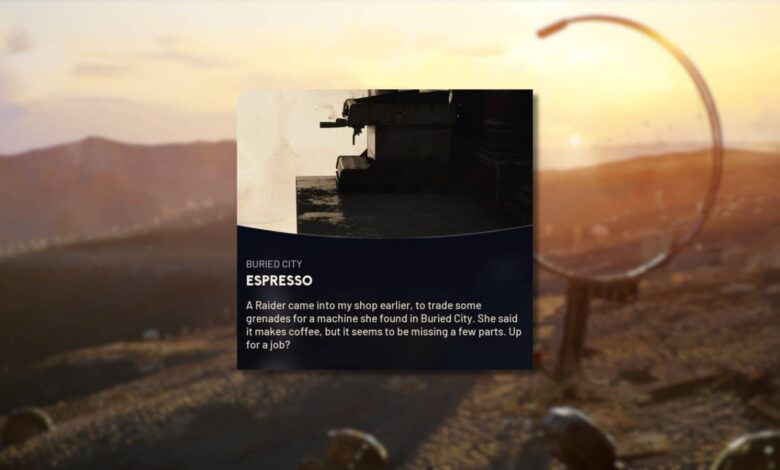 Locais de máquinas de café expresso (Espresso Quest) em ARC Raiders