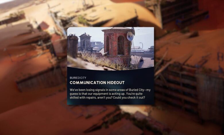 Localização da bateria ausente (esconderijo de comunicação) em ARC Raiders