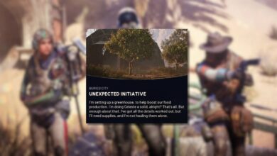 Localização do jardim no telhado quebrado (iniciativa inesperada) em ARC Raiders