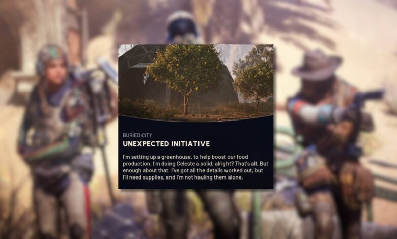 Localização do jardim no telhado quebrado (iniciativa inesperada) em ARC Raiders