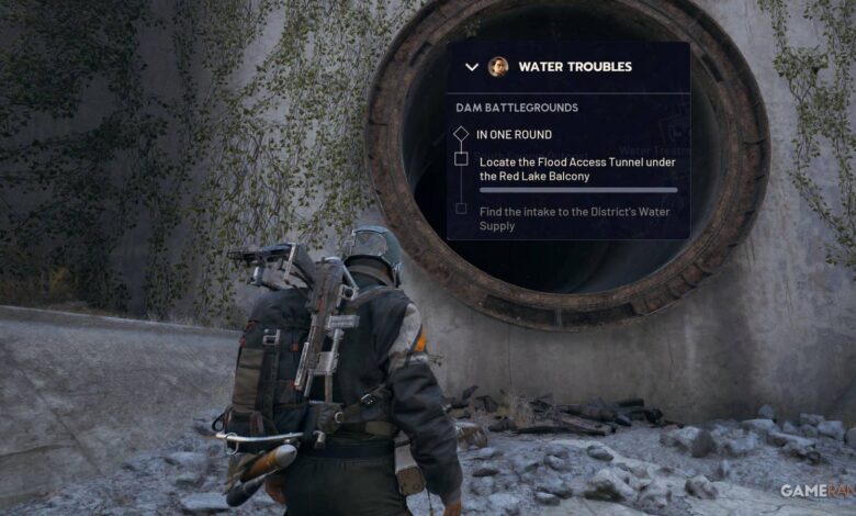 Localização do túnel de acesso a inundações (Water Troubles Quest) em Arc Raiders