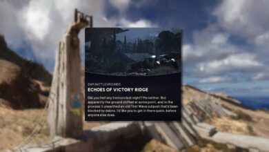 Localização dos planos de batalha (Echoes of Victory Ridge) em ARC Raiders