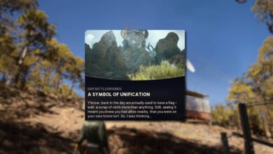 Onde hastear a bandeira (símbolo da unificação) em ARC Raiders