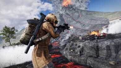 Personagem PUBG apontando uma arma