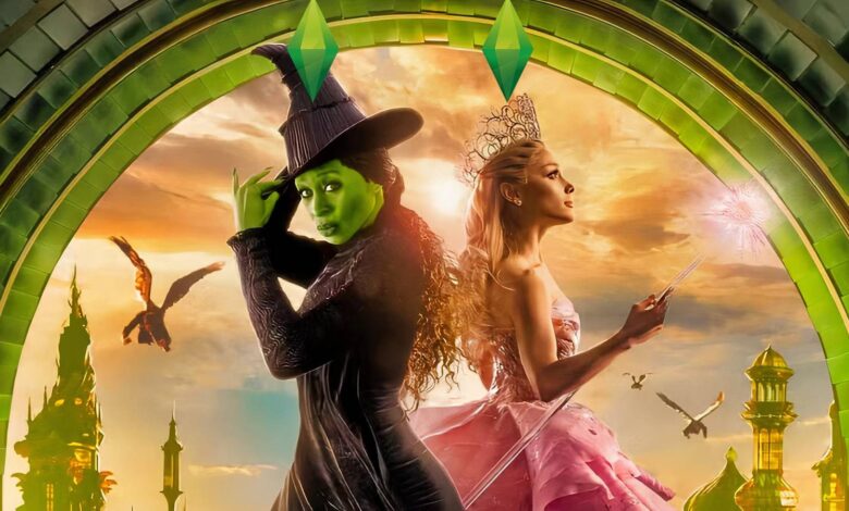 Sims 4 Player recria Elphaba e Glinda de Wicked in the Game