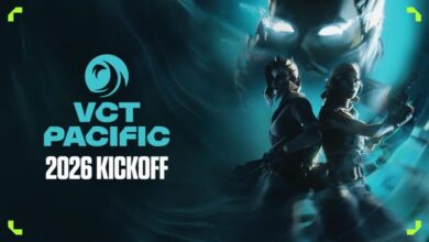 Formato do cronograma de início do VCT Pacific 2026