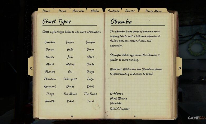 Como detectar Obambo, Gallu e Dayan na atualização de inverno da Phasmophobia