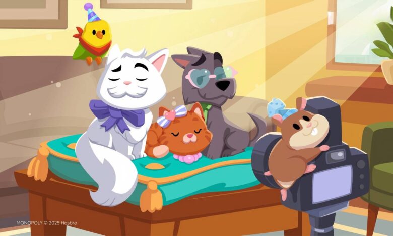 Como fazer com que seus animais de estimação sejam apresentados no Monopoly GO