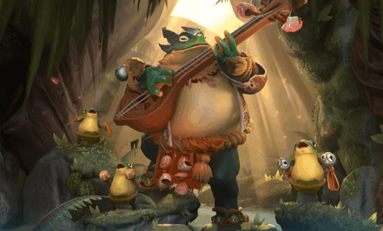 Arte do personagem herói de suporte do Dota 2 Largo