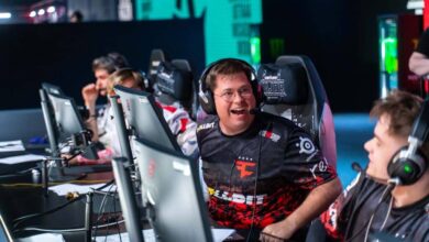 Imagem do jogador de Counter-Strike do FaZe Clan, Karrigan, comemorando a vitória no StarLadder Budapest Major 2025