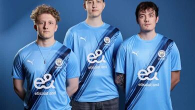 Foto da escalação do Manchester City Esports Rocket League