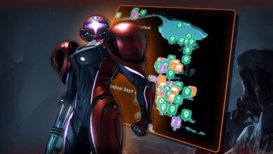 Metroid Prime 4: Beyond - Mapa Interativo do Cinturão de Gelo