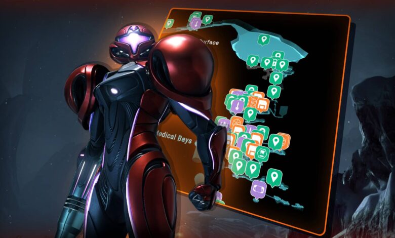 Metroid Prime 4: Beyond - Mapa Interativo do Cinturão de Gelo