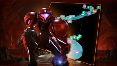 Metroid Prime 4: Beyond - Mapa interativo Flare Pool