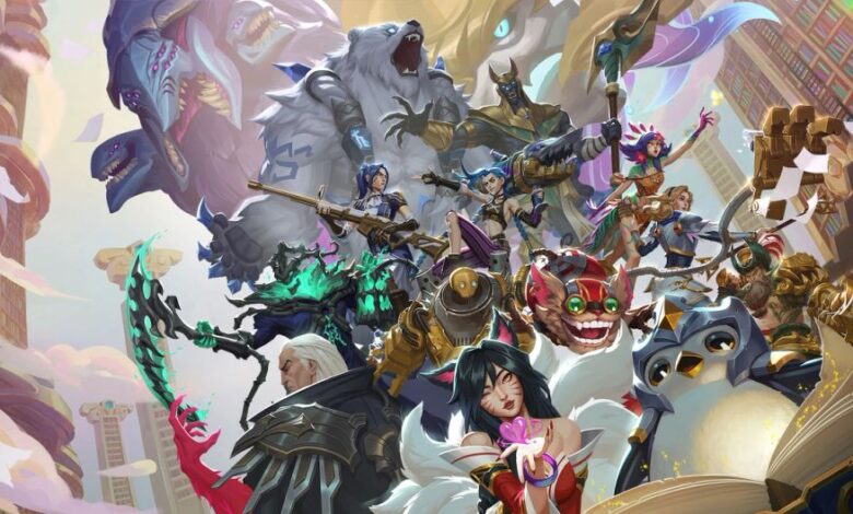 arte dos personagens de League of Legends