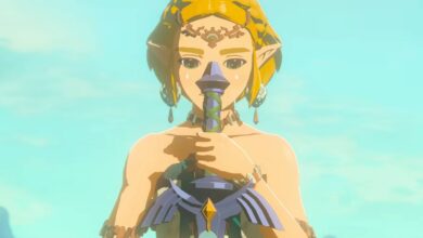 Os fãs de Zelda poderão pré-encomendar uma estátua em tamanho real das Lágrimas da Espada Mestra Decaída do Reino em breve