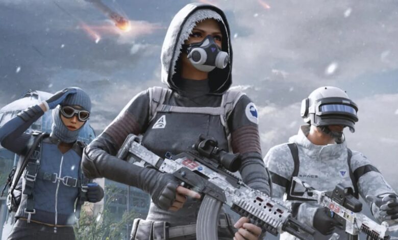 Personagens PUBG com armas