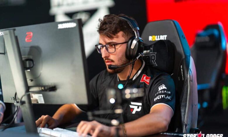 Imagem do jogador de Counter-Strike da PaiN Gaming competindo no StarLadder Budapest Major 2025
