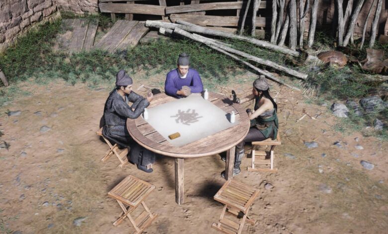 Todos os locais do cartão Madiao em onde os ventos se encontram