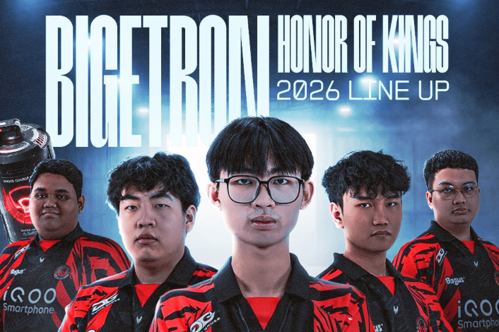 Foto do anúncio da escalação de Bigetron by Vitality Honor of Kings 2026