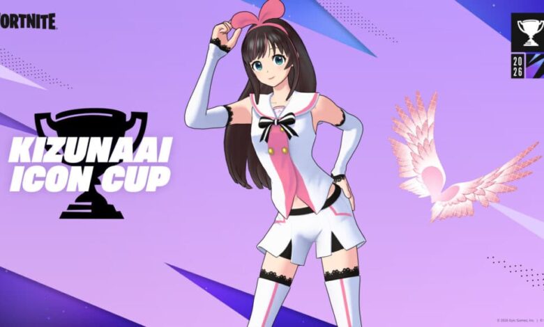 Roupa Fortnite KizunaAI Icon Cup Kizuna AI