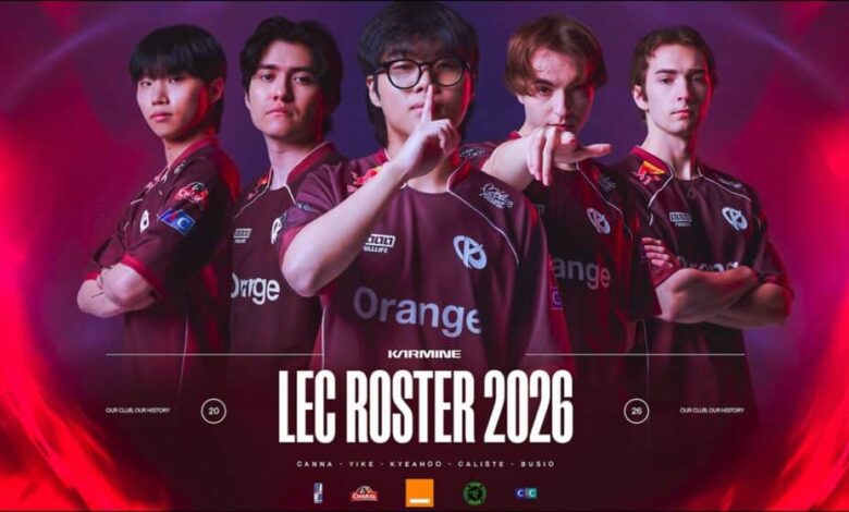 Karmine Corp revela listas VCT e LEC 2026