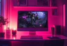 Monitor de PC exibe Kai’Sa de LoL