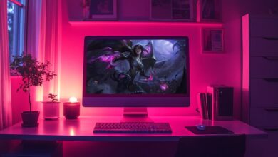 Monitor de PC exibe Kai’Sa de LoL